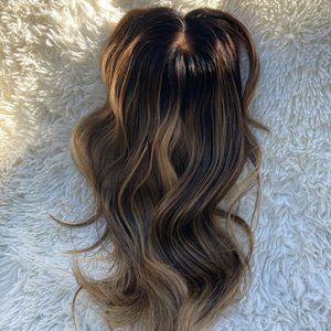 100% Human hair topper silk top topper